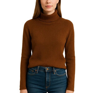 Aritzia Wilfred Rich Brown Turtleneck Sweater medium
